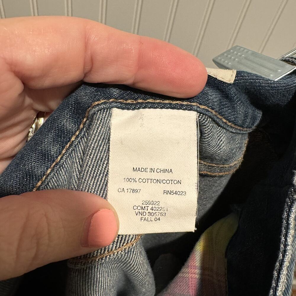 Vintage Y2K GAP Low Rise Jeans Studded Crossover Waist Size 8 - Picture 9 of 9